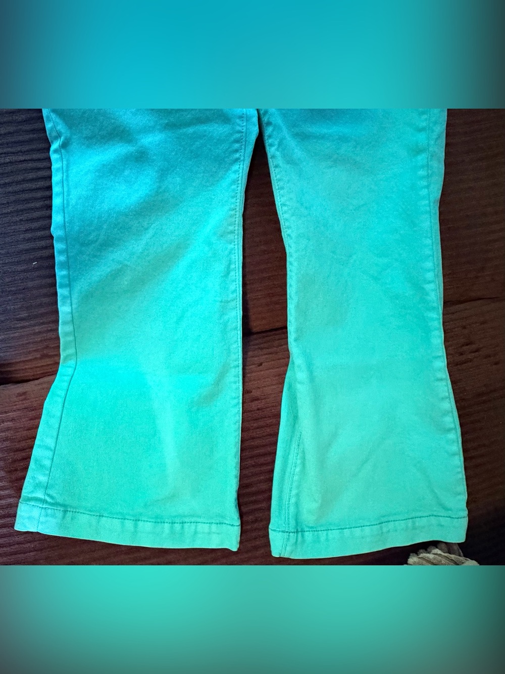 Loft Women’s Mint Green Flare Jeans - Picture 3 of 6